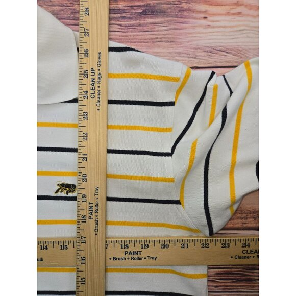 Perlis Mens Classic Fit Striped Polo Medium Combed Cotton - Picture 8 of 8